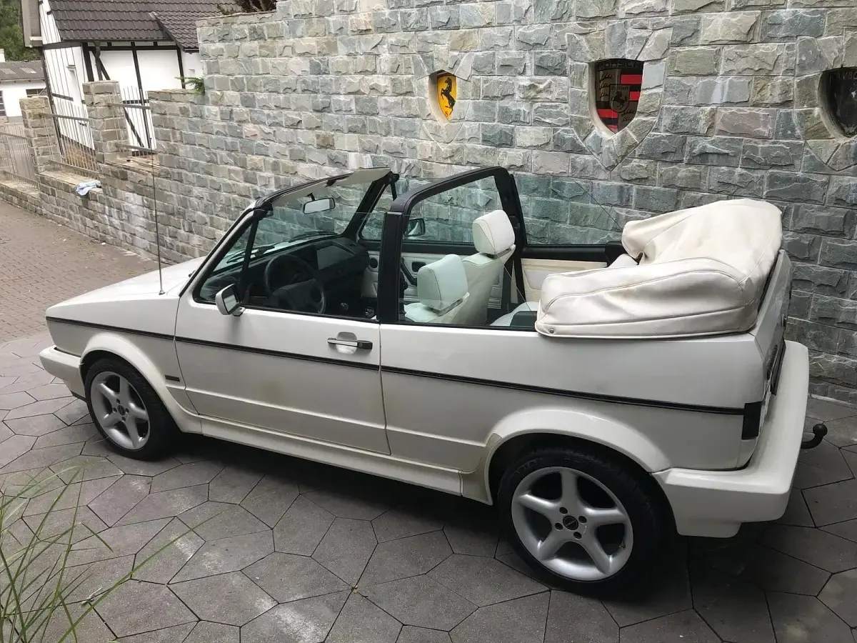 Gebraucht VW Golf Cabriolet 95 PS (69 kW) 1989 Weiß Cabrio