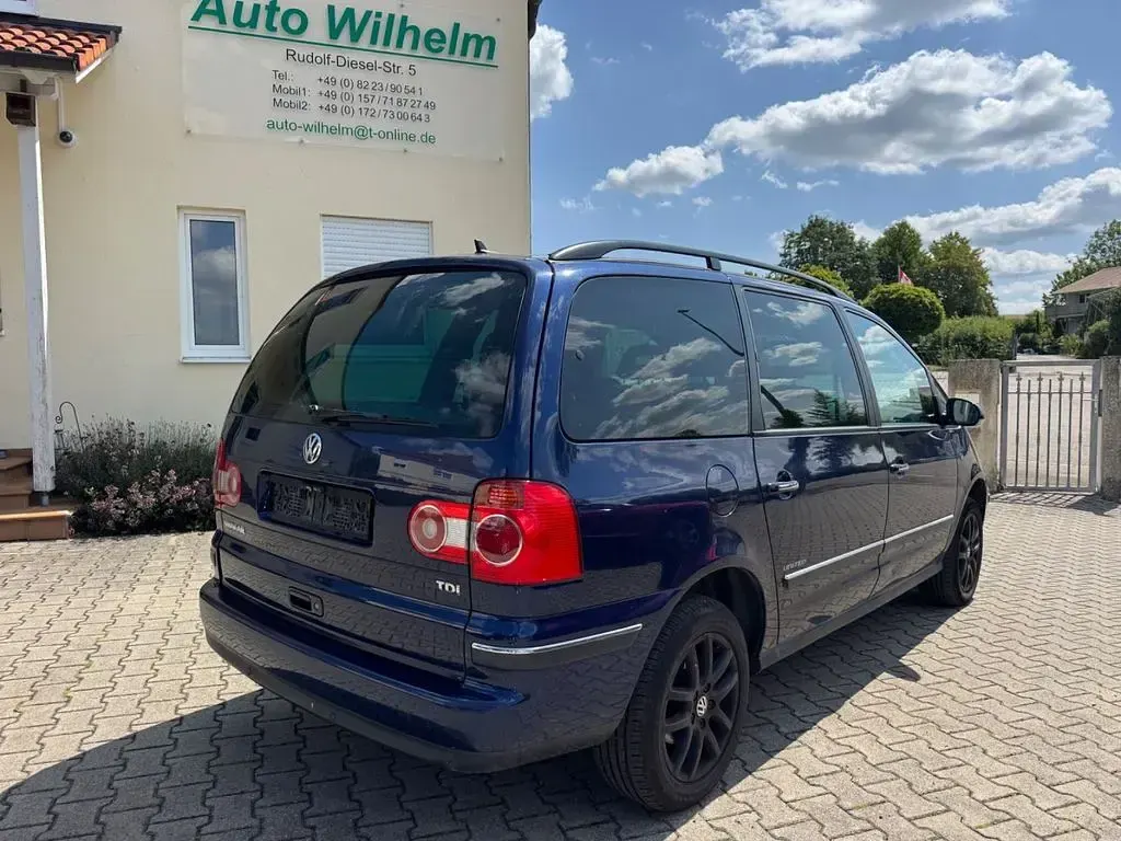 Gebraucht VW Sharan Trendline 116 PS (85 kW) 2008 Blau Van / Kleinbus