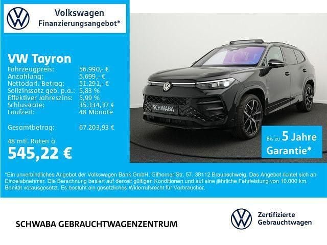 Grenadillschwarz metallic Neu 2025 VW Tayron R-line SUV | 54.810 € (Superpreis) - Bild 1/4