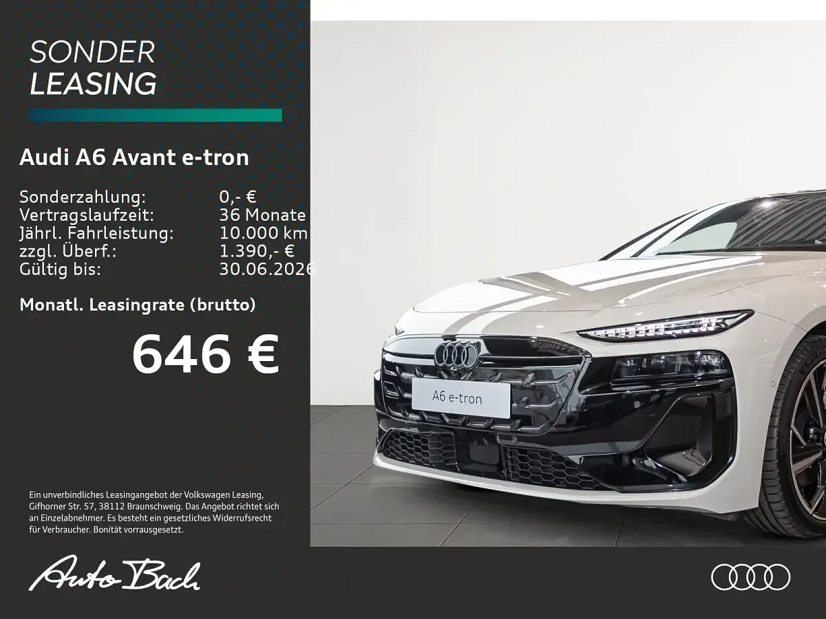 Ny Audi A6 e-tron Business 269 kW (367 HK) 2026 Beige Stationcar