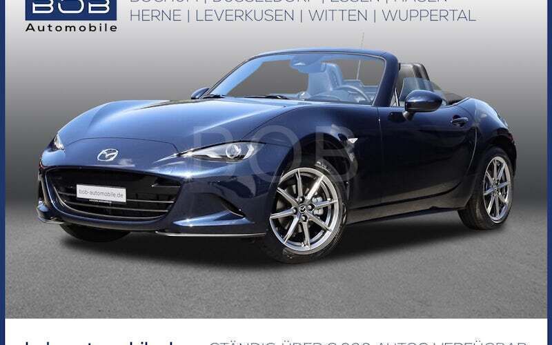 Deep crystal blue (blau) Gebraucht 2025 Mazda MX5 Exclusive-Line Cabrio | 34.222 € (Teuer) - Bild 1/4