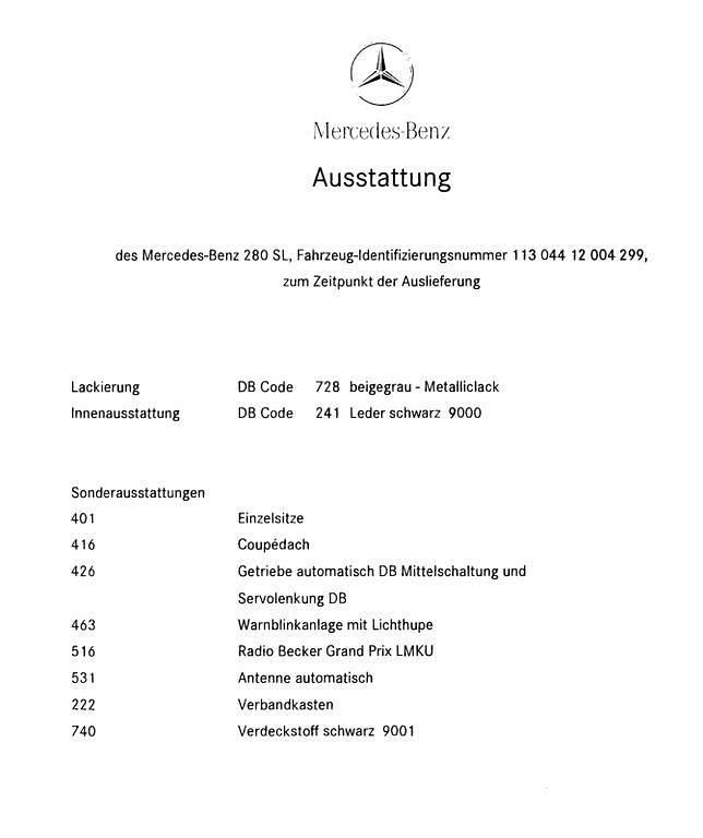 Gebraucht Mercedes SL280 170 PS (125 kW) 1968 Grau Cabrio