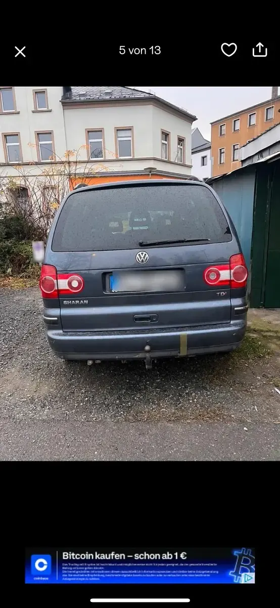 Gebraucht VW Sharan 130 PS (95 kW) 2005 Blau Van / Kleinbus