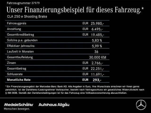 Gebraucht Mercedes CLA250e Shooting Brake Progressive 2022 Schwarz Kombi