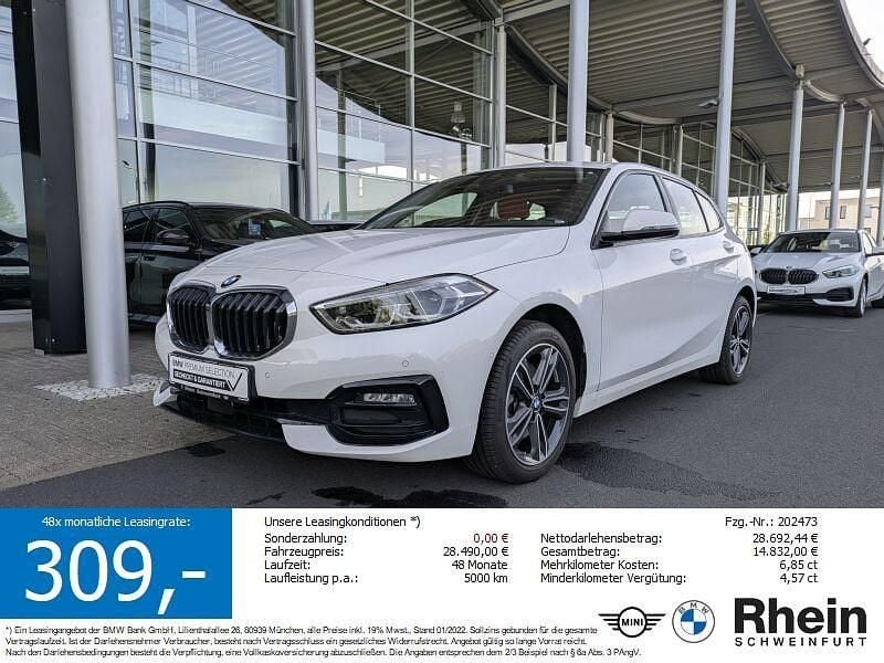 Alpinweiss uni Gebraucht 2024 BMW 118 Sport Line Kleinwagen | 27.490 € (Fairer Preis) - Bild 1/3