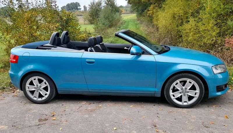 Blau Gebraucht 2008 Audi A3 Cabriolet Cabrio | 6.800 € (Superpreis) - Bild 1/4