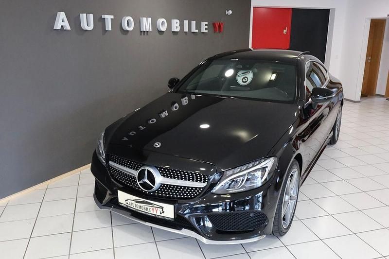 Schwarz Gebraucht 2017 Mercedes C400 AMG line Coupé | 36.990 € (Fairer Preis) - Bild 1/4