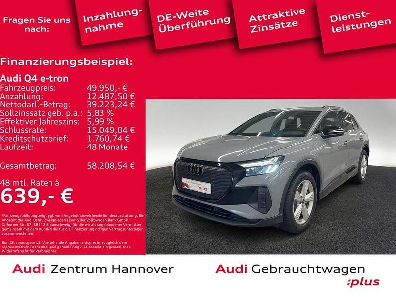 Kieselgrau Gebraucht 2025 Audi Q4 e-tron Advanced SUV | 49.950 € (Teuer) - Bild 1/4