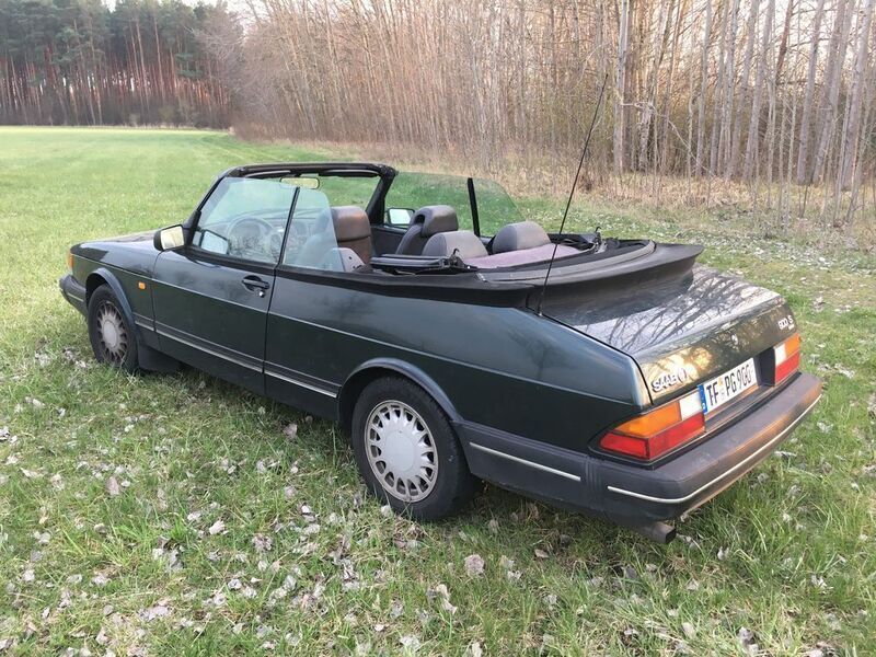 Grün Gebraucht 1992 Saab 900 Cabriolet Cabrio | 13.990 € - Bild 1/4