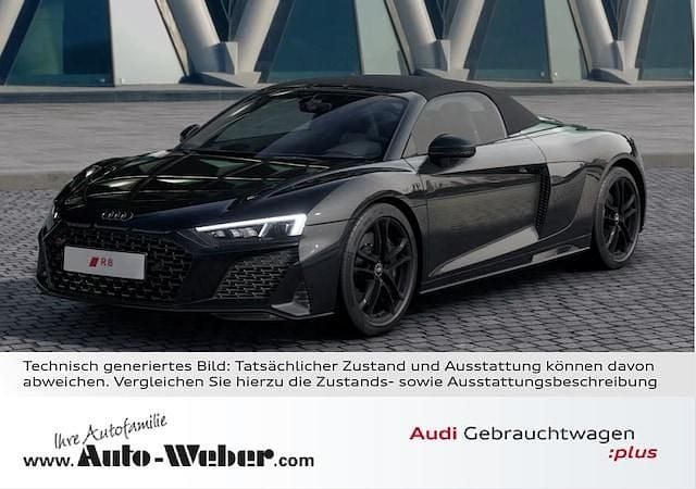 Gebraucht Audi R8 Spyder Performance 570 PS (419 kW) 2023 Mythosschwarz metallic Cabrio