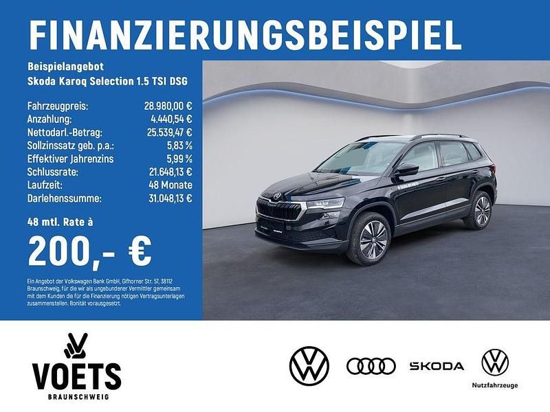 Gebraucht Skoda Karoq Selection 150 PS (110 kW) 2025 Schwarz SUV