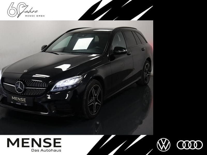 Schwarz Gebraucht 2020 Mercedes C300 AMG line Limousine | 26.945 € (Superpreis) - Bild 1/4