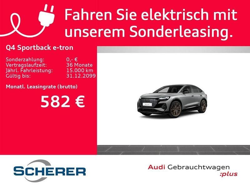 Taifungrau metallic Gebraucht 2021 Audi Q4 Sportback e-tron Sport SUV | 32.950 € (Fairer Preis) - Bild 1/4