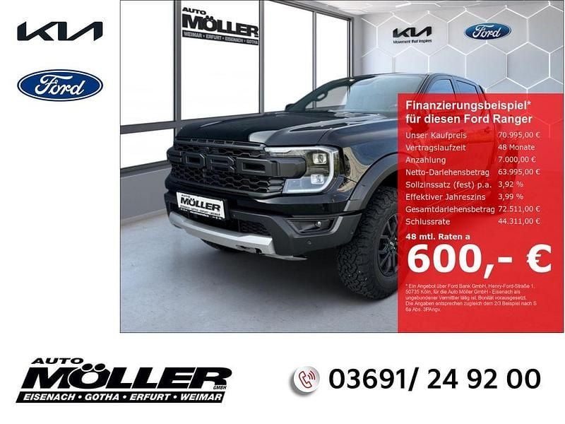 Schwarz Neu 2025 Ford Ranger Raptor Abholung | 70.995 € (Fairer Preis) - Bild 1/4