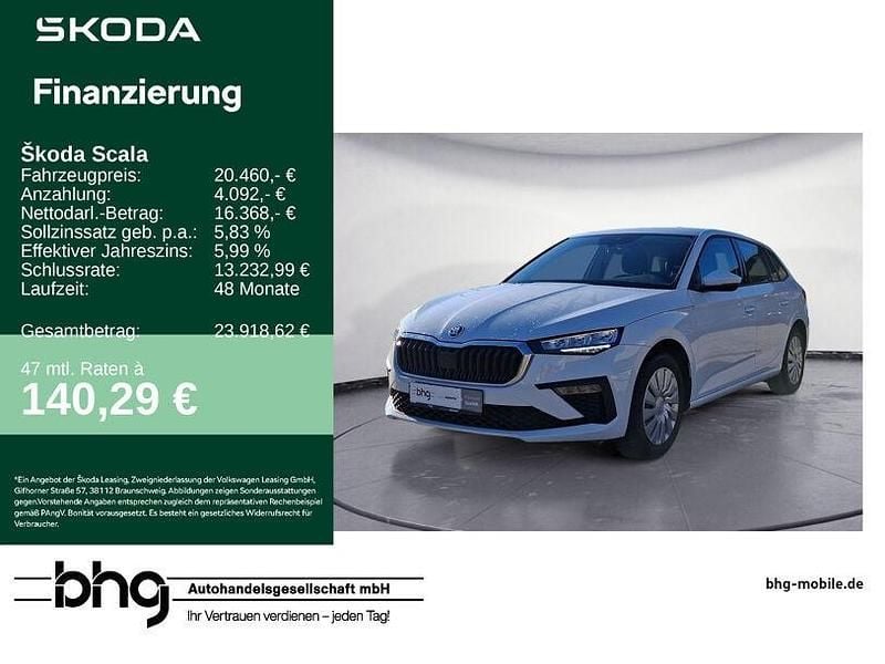 Gebraucht Skoda Scala Essence 116 PS (85 kW) 2025 Weiß Kleinwagen