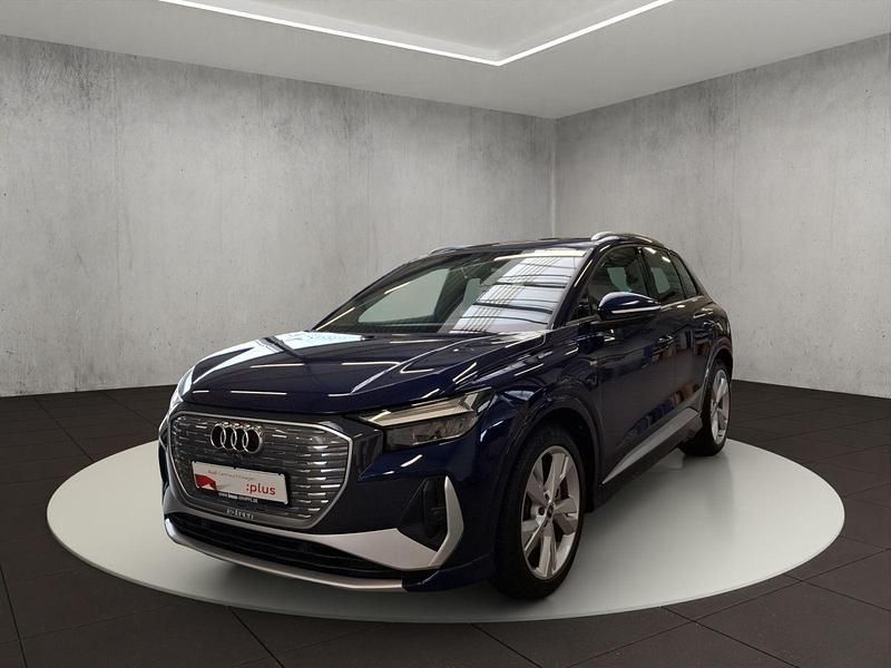 Navarrablau metallic Gebraucht 2023 Audi Q4 e-tron S-Line SUV | 35.900 € (Superpreis) - Bild 1/4