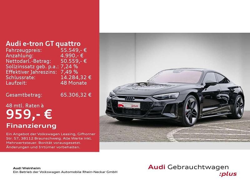 Gebraucht Audi e-tron GT quattro Exclusive 439 kW (598 PS) 2022 Mythosschwarz metallic Limousine