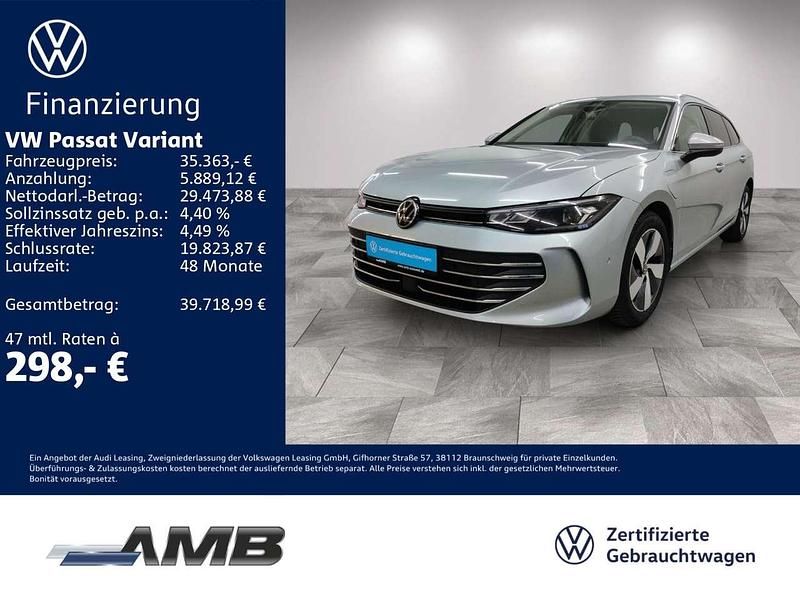 Oyster silver metallic Gebraucht 2025 VW Passat Business Kombi | 34.670 € (Guter Preis) - Bild 1/3