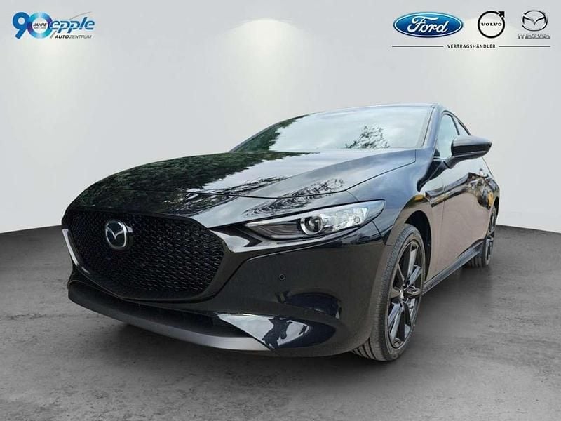 Jet black Gebraucht 2024 Mazda 3 Homura-Line Limousine | 29.490 € (Fairer Preis) - Bild 1/4