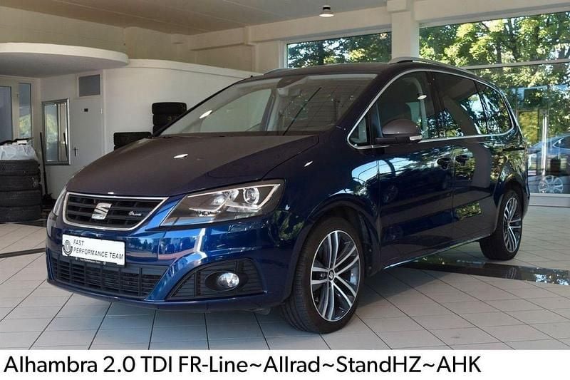 Atlantic blue Gebraucht 2017 Seat Alhambra FR-Line Van / Kleinbus | 22.700 € (Etwas zu teuer) - Bild 1/4