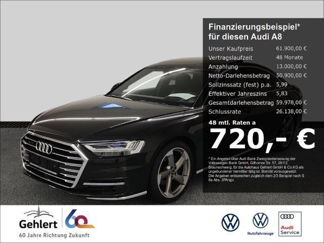 Grau Gebraucht 2021 Audi A8 Ambiente Limousine | 61.900 € (Etwas zu teuer) - Bild 1/4