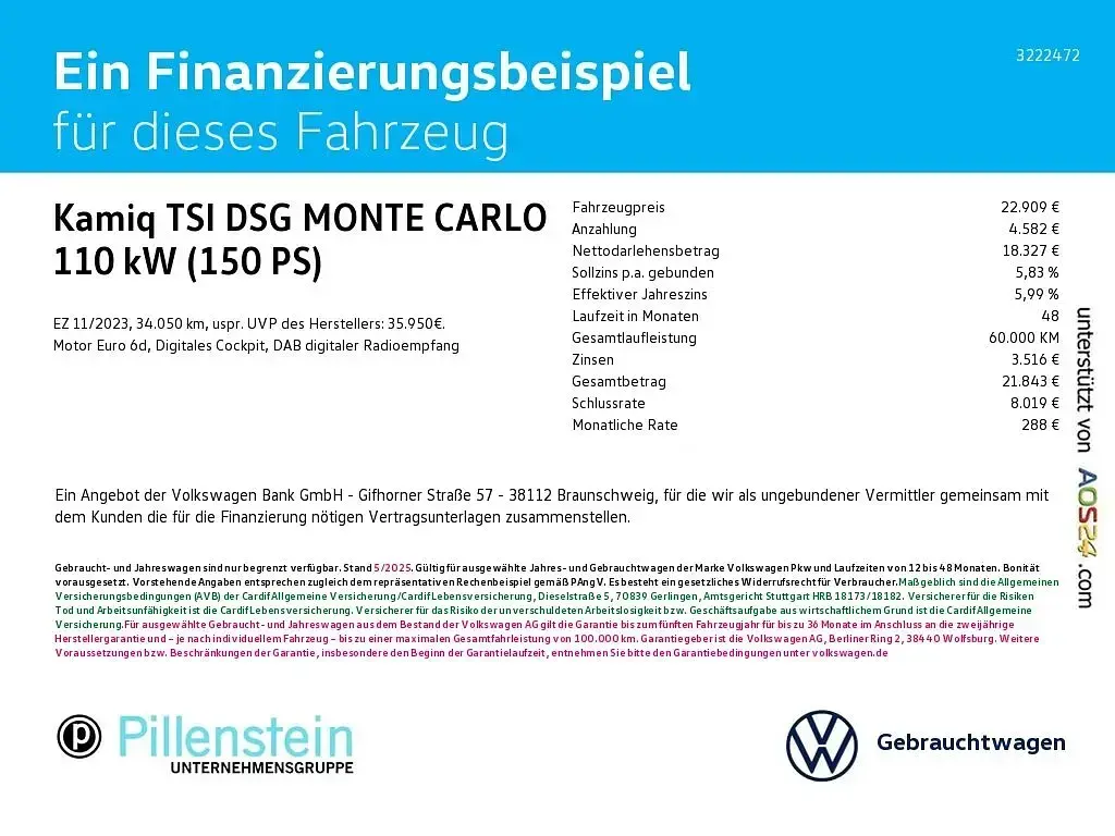 Gebraucht Skoda Kamiq Monte Carlo 150 PS (110 kW) 2023 Rot SUV