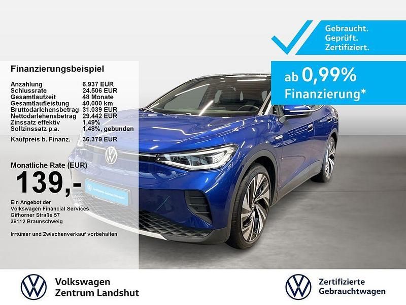Blue dusk (metallic) Gebraucht 2023 VW ID.4 Pro Performance SUV | 36.379 € (Fairer Preis) - Bild 1/2