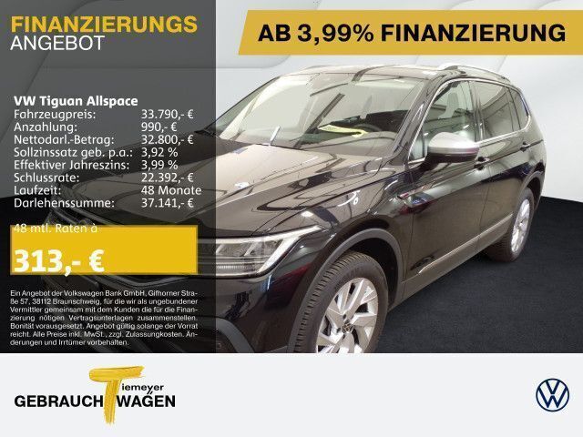 Schwarz Gebraucht 2024 VW Tiguan Allspace Life SUV | 33.790 € (Guter Preis) - Bild 1/4