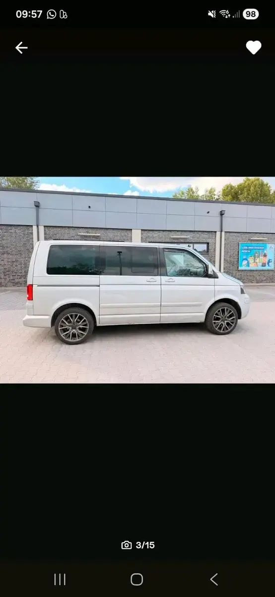 Gebraucht VW Multivan 130 PS (95 kW) 2007 Silber Van / Kleinbus