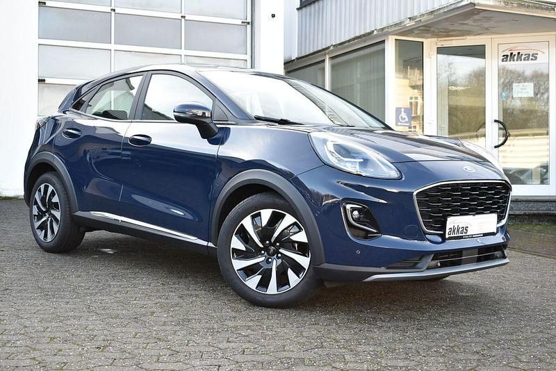 Blau Gebraucht 2022 Ford Puma Titanium Limousine | 18.900 € (Superpreis) - Bild 1/4