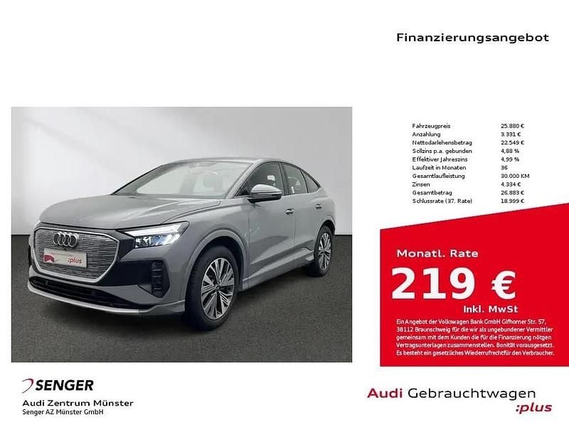Kieselgrau Gebraucht 2022 Audi Q4 Sportback e-tron Advanced SUV | 25.880 € (Guter Preis) - Bild 1/1