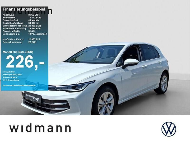 Pure white Gebraucht 2024 VW Golf VIII Life Limousine | 27.850 € (Fairer Preis) - Bild 1/4