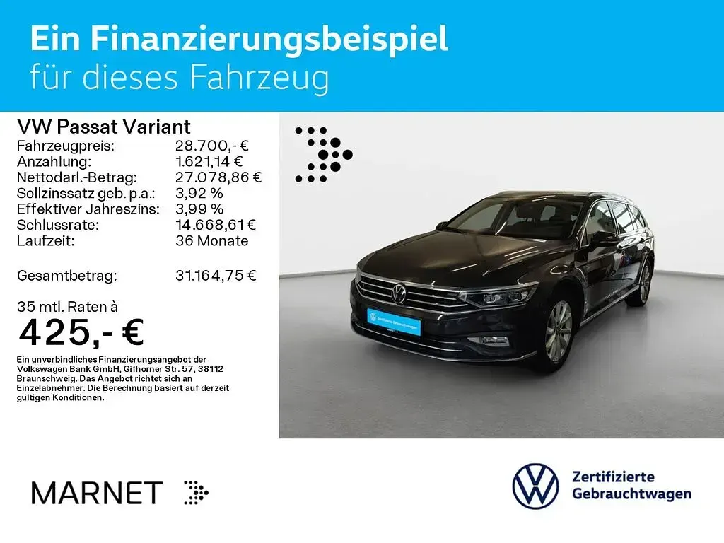 Gebraucht VW Passat Elegance 200 PS (147 kW) 2023 Mangangrau metallic Kombi