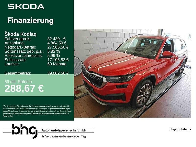 Rot Gebraucht 2022 Skoda Kodiaq Clever SUV | 32.430 € (Fairer Preis) - Bild 1/4
