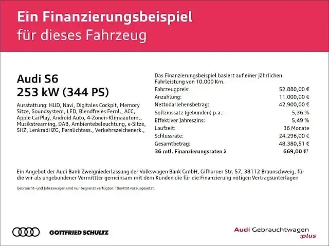 Gebraucht Audi S6 Sport 344 PS (253 kW) 2024 Grau Kombi