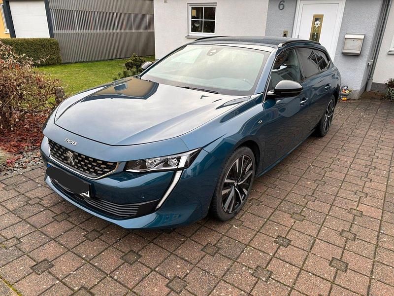 Blau Gebraucht 2021 Peugeot 508 GT Kombi | 21.100 € (Superpreis) - Bild 1/4
