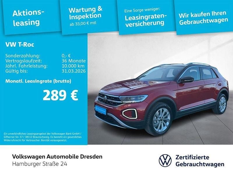 Gebraucht VW T-Roc Style 116 PS (85 kW) 2025 Rot SUV