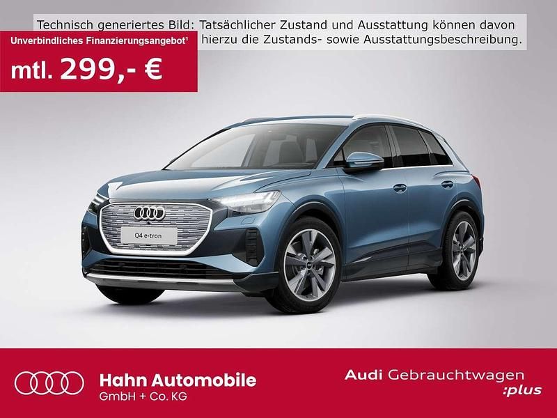 Blau Gebraucht 2022 Audi Q4 e-tron Ambiente SUV | 27.930 € (Fairer Preis) - Bild 1/3