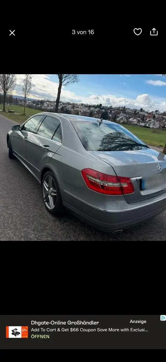 Gebraucht Mercedes E300 Avantgarde 231 PS (169 kW) 2011 Silber Limousine