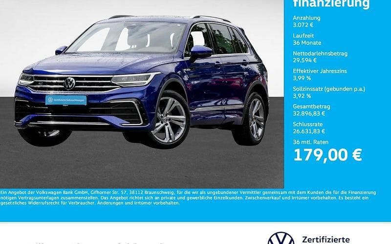 Gebraucht VW Tiguan R-line 150 PS (110 kW) 2023 Blau SUV