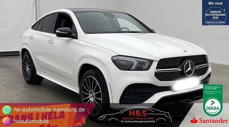 Polarweiss unilack Gebraucht 2023 Mercedes GLE350 AMG line Coupé | 73.900 € (Fairer Preis) - Bild 1/4