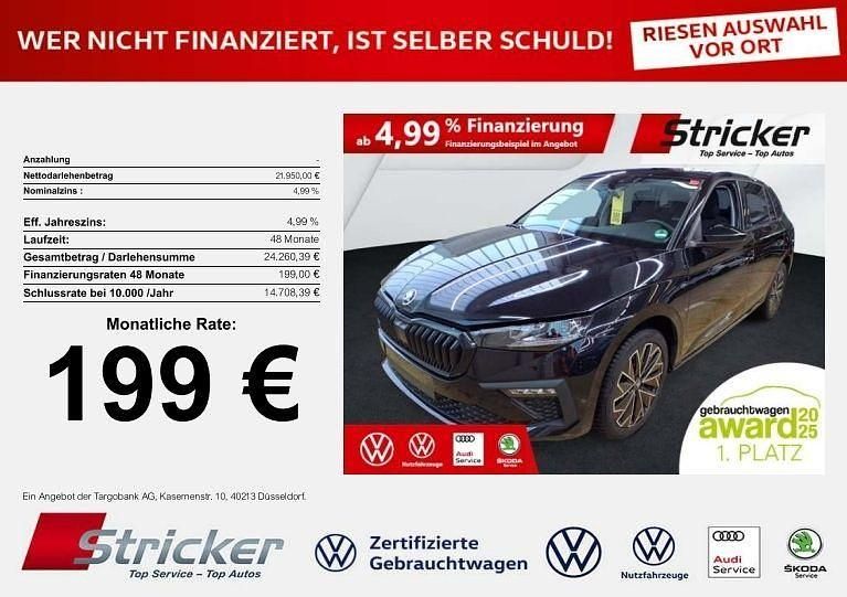 Schwarz Gebraucht 2025 Skoda Scala Tour Kleinwagen | 21.949 € (Fairer Preis) - Bild 1/3