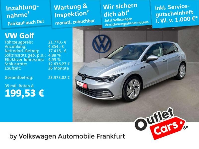 Reflexsilber metallic Gebraucht 2022 VW Golf VIII Style Limousine | 21.770 € (Guter Preis) - Bild 1/3