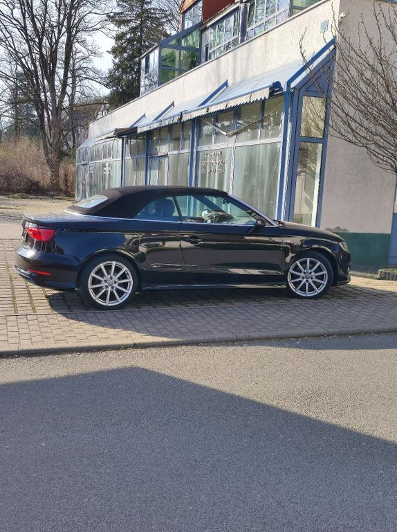 Schwarz Gebraucht 2015 Audi A3 Cabriolet S-Line Cabrio | 16.000 € (Superpreis) - Bild 1/4