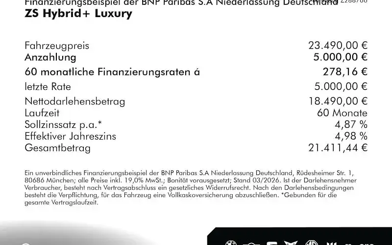 Gebraucht MG ZS Luxury 197 PS (144 kW) 2025 Grün SUV