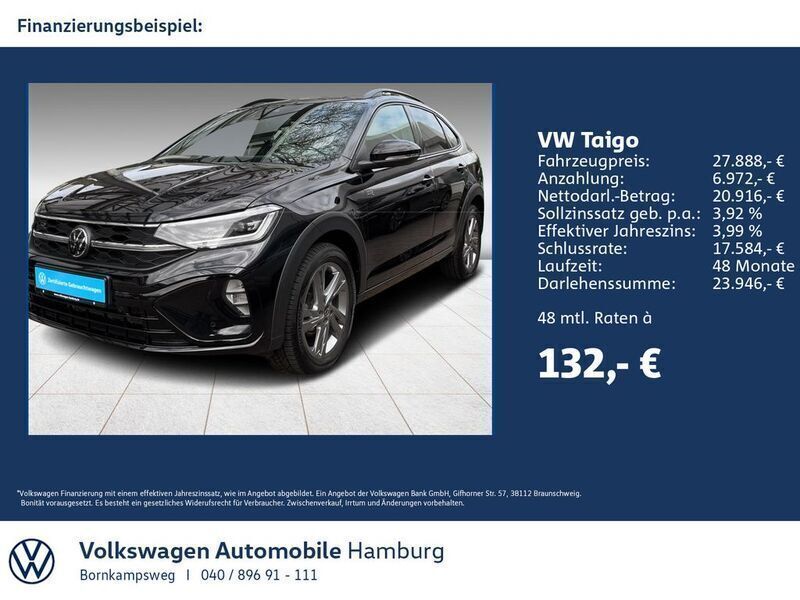 2t deep black perleffekt Gebraucht 2024 VW Taigo R-line SUV | 28.222 € (Fairer Preis) - Bild 1/3