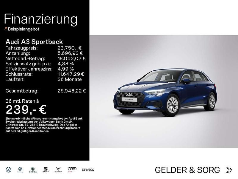 Navarrablau metallic Gebraucht 2022 Audi A3 e-tron Kleinwagen | 23.750 € (Fairer Preis) - Bild 1/2