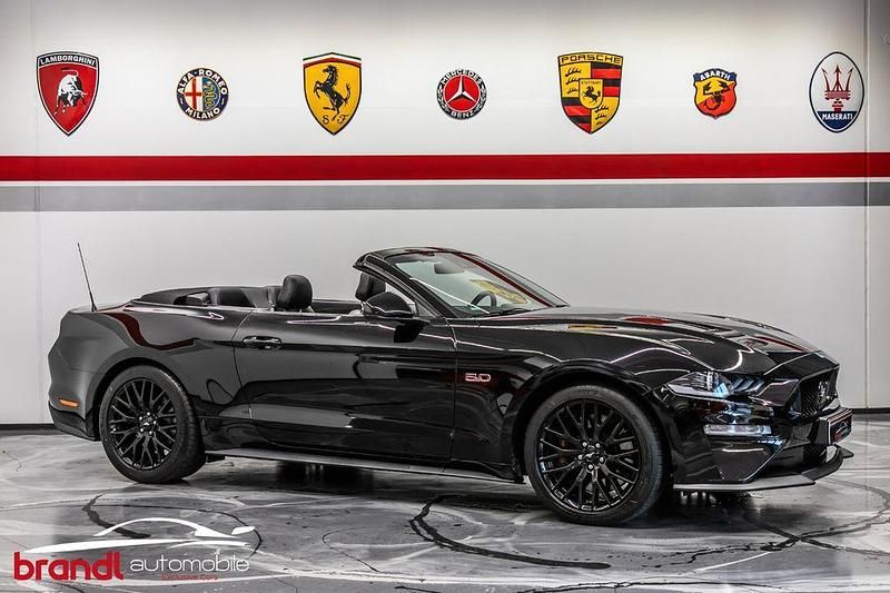 Schwarz Gebraucht 2019 Ford Mustang GT Convertible Cabrio | 36.900 € (Fairer Preis) - Bild 1/4