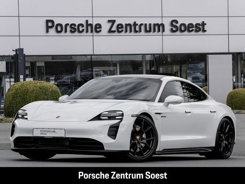Carraraweißmetallic Gebraucht 2022 Porsche Taycan GTS Limousine | 77.699 € (Teuer) - Bild 1/4