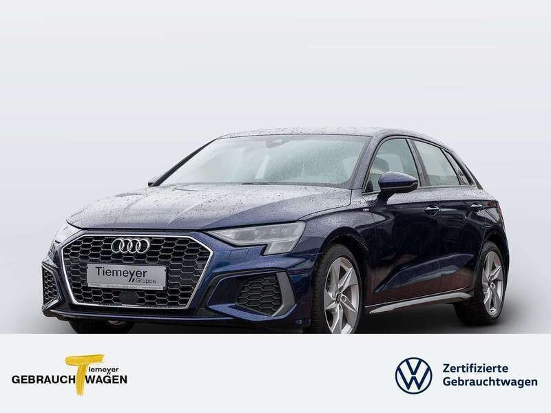 Navarrablau metallic Gebraucht 2023 Audi A3 S-Line Limousine | 30.410 € (Fairer Preis) - Bild 1/4